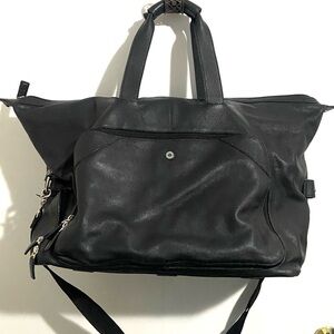 Cole Haan Black Leather Men's Duffle Bag